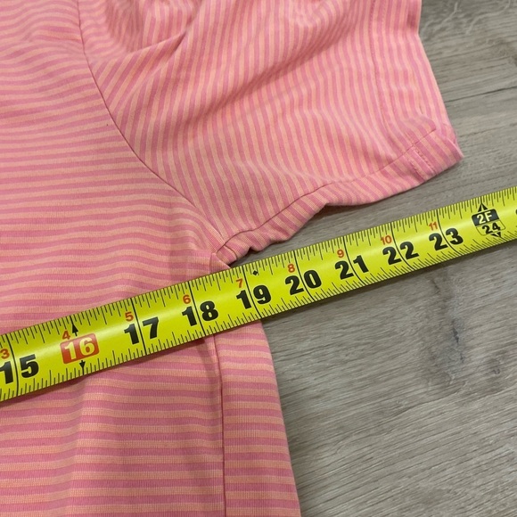 Criquet Men's Coral Striped Shirt - Picture 8 of 11